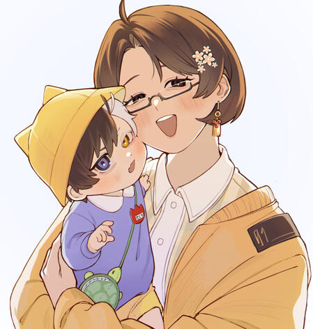 me and my baby sakura! commissioned from sakuracidal@twt!